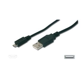 Digitus AK-300110-018-S 1.8 m USB 2.0 to Micro USB Erkek-Erkek AWH28 UL USB 2.0 Kablo