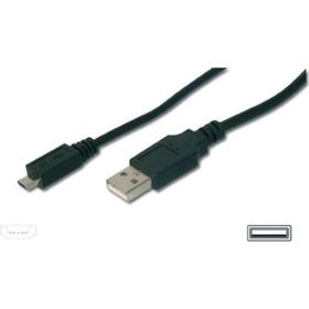 Digitus AK-300110-018-S 1.8 m USB 2.0 to Micro USB Erkek-Erkek AWH28 UL USB 2.0 Kablo