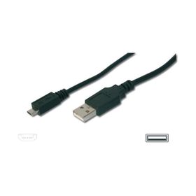 Digitus AK-300110-018-S 1.8 m USB 2.0 to Micro USB Erkek-Erkek AWH28 UL USB 2.0 Kablo
