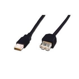 Digitus AK-300202-030-S USB 2.0 Siyah Uzatma Kablo