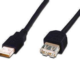 Digitus AK-300202-030-S USB 2.0 Siyah Uzatma Kablo