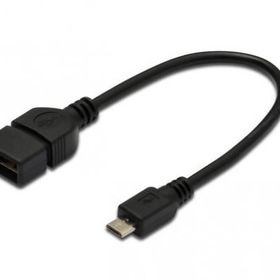 Digitus AK-300309-002-S 0.20 m Micro USB to USB 2.0 Erkek-Dişi AWG28 OTG USB 2.0 Kablo