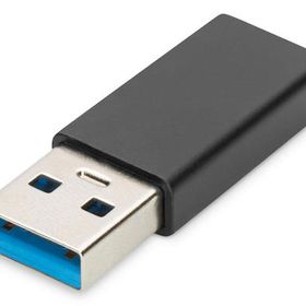 Digitus AK-300524-000-S USB 3.0 to USB Type C 3A 5 Gb Erkek-Dişi Siyah Dönüştücü Adaptör