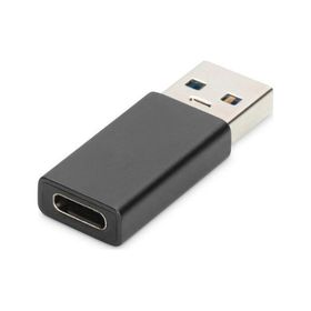 Digitus AK-300524-000-S USB 3.0 to USB Type C 3A 5 Gb Erkek-Dişi Siyah Dönüştücü Adaptör