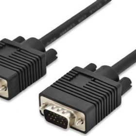 Digitus AK-310103-050-S 5 m VGA to VGA Erkek-Erkek AWG28 3Coax/7C Siyah Görüntü Kablosu
