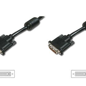 Digitus AK-320100-101-S 10 m DVI-D to DVI-D 24+1 Erkek-Erkek 2xFerrite AWG28 Görüntü Kablosu