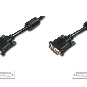 Digitus AK-320100-101-S 10 m DVI-D to DVI-D 24+1 Erkek-Erkek 2xFerrite AWG28 Görüntü Kablosu
