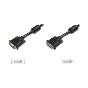 Digitus AK-320100-101-S 10 m DVI-D to DVI-D 24+1 Erkek-Erkek 2xFerrite AWG28 Görüntü Kablosu