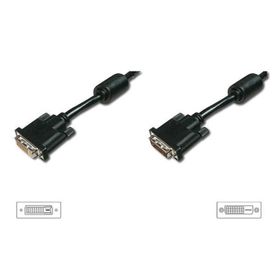 Digitus AK-320200-050-S 5 m DVI-D to DVI-D 24+1 Erkek-Dişi 2xFerrite AWG28 Zırhlı Görüntü Kablosu
