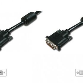 Digitus AK-320200-050-S 5 m DVI-D to DVI-D 24+1 Erkek-Dişi 2xFerrite AWG28 Zırhlı Görüntü Kablosu