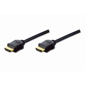 Digitus AK-330114-050-S Altın Uçlu Siyah 5 mt HDMI Kablo