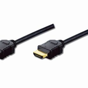 Digitus AK-330114-050-S Altın Uçlu Siyah 5 mt HDMI Kablo