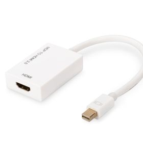 Digitus AK-340416-002-W Mini DISPLAY PORT to HDMI Erkek-Dişi 0.20Mt V2.0 Beyaz Dönüştrücü Adaptör