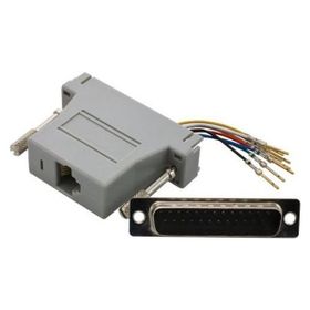 Digitus AK-610518-000-I db25 Erkek RJ45 Dişi Bej Modüler Adaptör