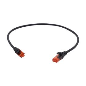 Digitus CAT6 UTP 0.50 mt Black 10'lu Paket Patch Cord Kablo
