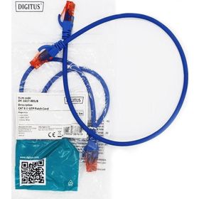 Digitus CAT6 UTP 0.50 mt Blue 10'lu Paket Patch Cord Kablo
