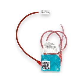 Digitus CAT6 UTP 0.50 mt Red 10'lu Paket Patch Cord Kablo
