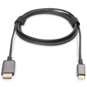 Digitus DA-70821 1.8 mt USB Type to HDMI Erkek-Erkek 4K 30Hz Metal Dönüştürücü Kablo
