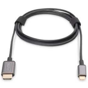 Digitus DA-70821 1.8 mt USB Type to HDMI Erkek-Erkek 4K 30Hz Metal Dönüştürücü Kablo