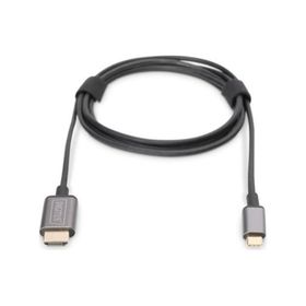 Digitus DA-70821 1.8 mt USB Type to HDMI Erkek-Erkek 4K 30Hz Metal Dönüştürücü Kablo