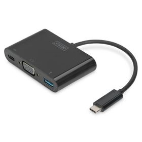 Digitus DA-70854 USB-C VGA 3-port Adapter