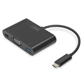 Digitus DA-70854 USB-C VGA 3-port Adapter