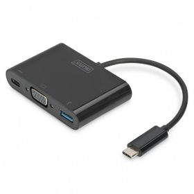 Digitus DA-70854 USB-C VGA 3-port Adapter