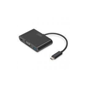 Digitus DA-70854 USB-C VGA 3-port Adapter