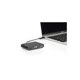 Digitus DA-70854 USB-C VGA 3-port Adapter