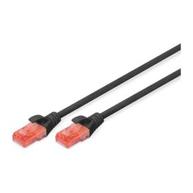 Digitus DK-1617-010/BL 1 m Cat6 UTP Siyah 10'lu Patch Kablo