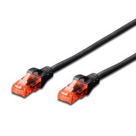 Digitus DK-1617-010/Bl 1 mt CAT6 AWG26/7 U/Utp LSZH Siyah Patch Cord Kablo