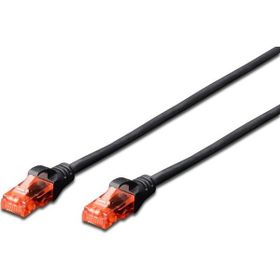 Digitus DK-1617-010/Bl 1 mt CAT6 AWG26/7 U/Utp LSZH Siyah Patch Cord Kablo
