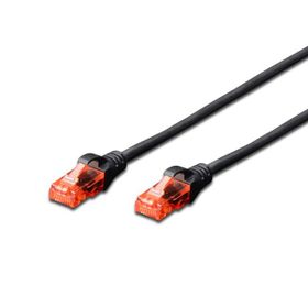 Digitus DK-1617-010/Bl 1 mt CAT6 AWG26/7 U/Utp LSZH Siyah Patch Cord Kablo