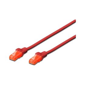 Digitus DK-1617-100/R 10 mt U/UTP CAT6 AWG26/7 Cu LSZH Kırmızı Patch Cord Kablo
