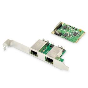 Digitus DN-10134 2 Port Gigabit Realtek Chipset mini PCI Express Ethernet Kartı