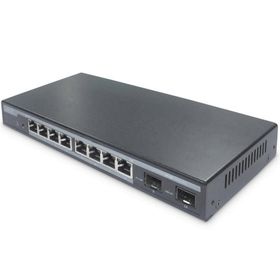 Digitus DN-95344 8 Port Gigabit PoE 86W 2 Port SFP Layer 2 Yönetilebilir PoE Switch