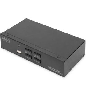 Digitus DS-12880 4 Port Single Display 4K Desktop HDMI KVW Switch