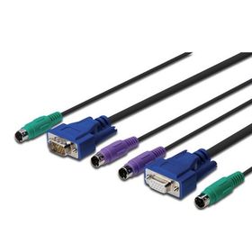 Digitus DS-19122 3 mt PS/2 Vga Klavye Mouse Kvm Swıtch Kablosu
