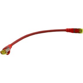Digitus S-FTP CAT 6A 0.25 mt Red 10'lu Paket Patch Cord Kablo