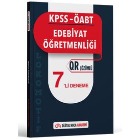 Dijital Hoca 2023 KPSS ÖABT Edebiyat Öğretmenliği Lokomotif Serisi QR Çözümlü 7`li Deneme