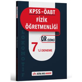 Dijital Hoca 2023 KPSS ÖABT Fizik Öğretmenliği Lokomotif Serisi QR Çözümlü 7`li Deneme