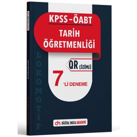 Dijital Hoca 2023 KPSS ÖABT Tarih Öğretmenliği Lokomotif Serisi QR Çözümlü 7'li Deneme