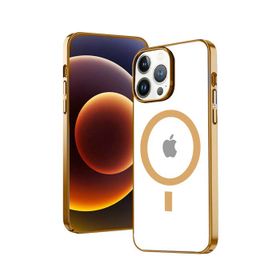 Dijitalindirim Ally iPhone 13 Pro Max 6.7 inç Magsafe Uyumlu Renkli Kenar Silikon Kılıf