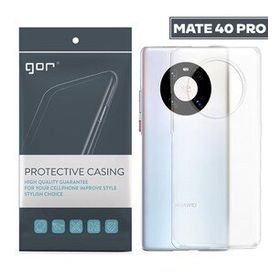Dijitalindirim GOR Huawei Mate 40 Pro Kılıf Kamera Korumalı Şeffaf Silikon Kılıf