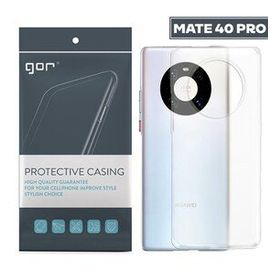 Dijitalindirim GOR Huawei Mate 40 Pro Kılıf Kamera Korumalı Şeffaf Silikon Kılıf