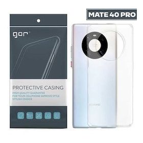 Dijitalindirim GOR Huawei Mate 40 Pro Kılıf Kamera Korumalı Şeffaf Silikon Kılıf