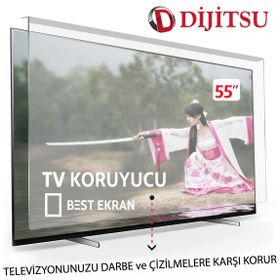 Dijitsu DJT55SH Uyumlu TV Ekran Koruyucu 3 mm Ekran Koruma Paneli
