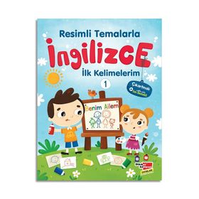 Dikkat Atölyesi 10'lu Çıkartmalı Resimli Temalarla İngilizce İlk Kelimelerim Set