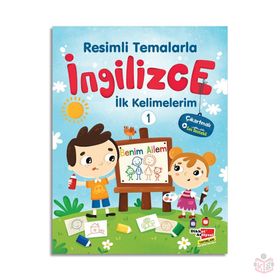 Dikkat Atölyesi 10'lu Çıkartmalı Resimli Temalarla İngilizce İlk Kelimelerim Set