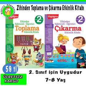 Dikkat Atölyesi - 2. Sınıf Zihinden Eğlenceli Öğretici Toplama Etkinlikleri - Kolektif